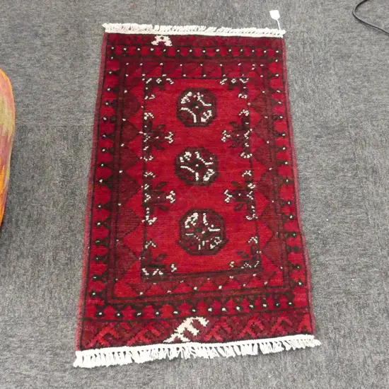 SM HANDKNOTTED TURKMAN MAT, 900 x 520mm