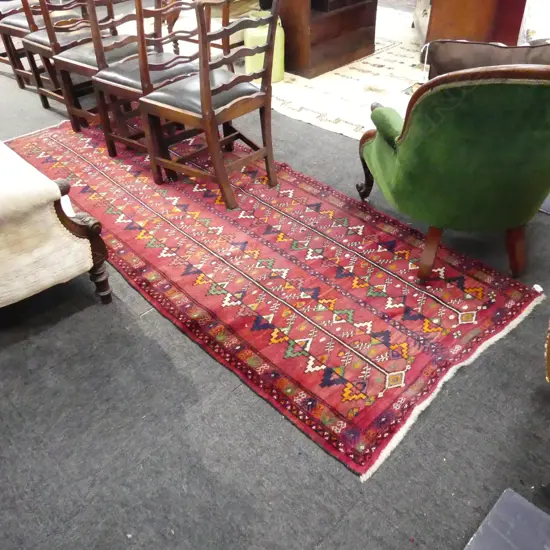 HAND KNOTTED ALL WOOL RUG 2770x1080mm