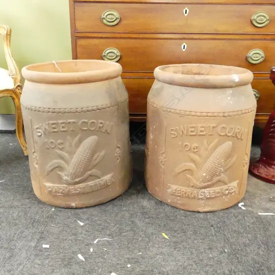 PR LGE SWEETCORN PLANTERS UNGLAZED H.450mm