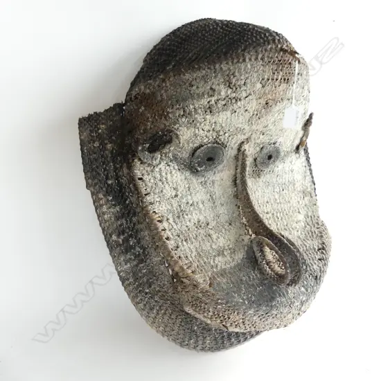 PNG WOVEN CANE  PAINTED FACE MASK L650MM W520MM