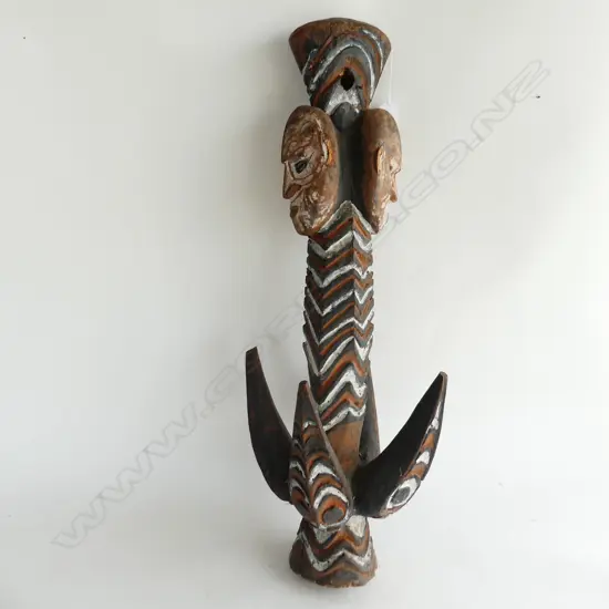 PNG FOUR PRONGED CARVED FOOD HOOK L710MM
