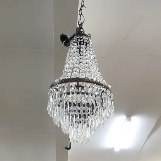 EMPIRE STYLE BASKET CHANDELIER H.600mm