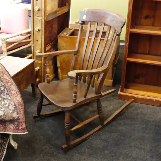 A SHROPSHIRE ARMCHAIR ROCKER