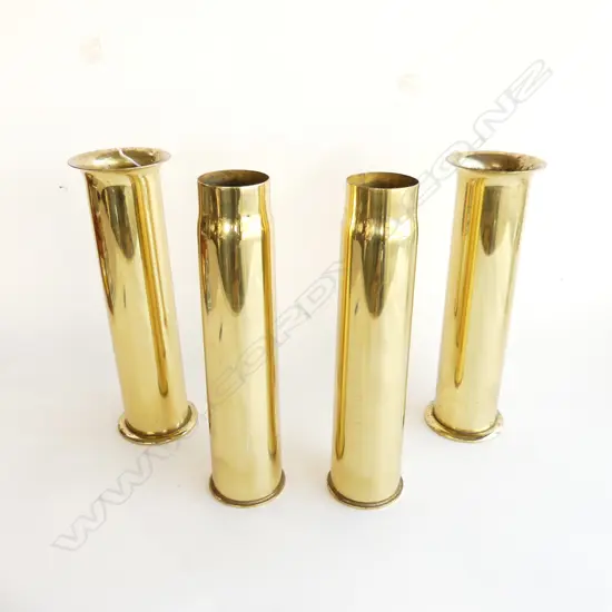 2 PRS BRASS SHELL CASINGS H.305mm