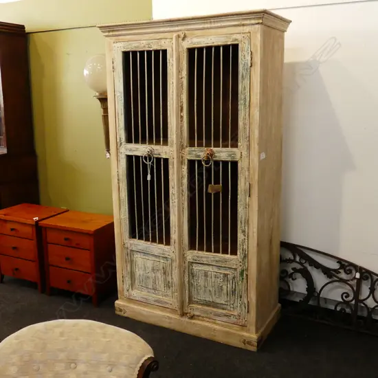 LG BALINESE WHITE WASHED 2 DOOR CABINET 1120x510x1990mm