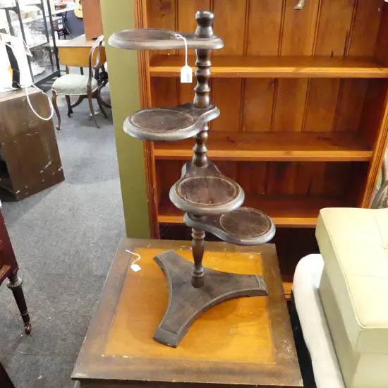 OLD 4 TIER WHATNOT STAND H. 820MM
