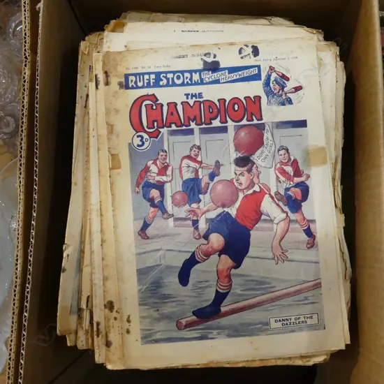 COLLECTION WWII ERA 'THE CHAMPION' MAGAZINES