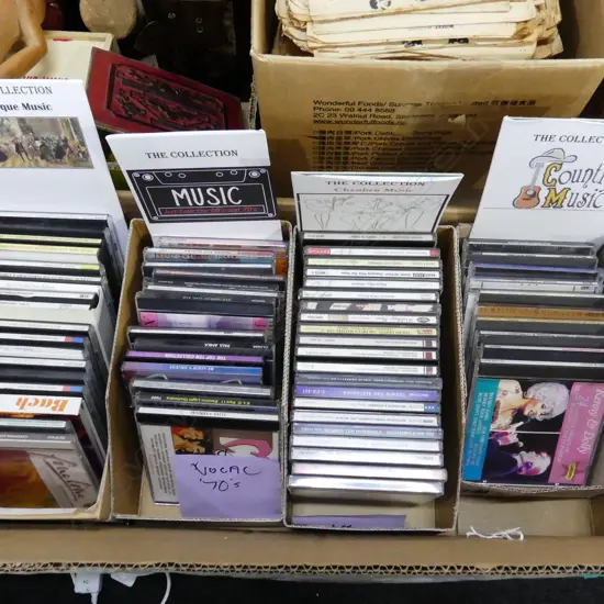 BOX OF 70+ CD's: BAROQUE + CHAMBER MUSIC + COUNTRY + CHRISTMAS ETC 