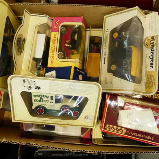 20 ASST. VINTAGE STYLE MODEL CARS; MATCHBOX YESTERYEAR ETC