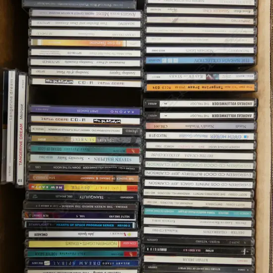 BOX LOT 0F 60+ CDS MAINLEY NEW AGE MUSIC