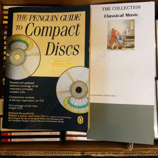 BOX LOT OF 30+CDS ALL CLASSICAL  CD BOOK