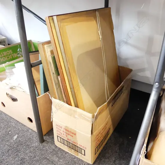 7 ASST. ORIENTAL ARTWORKS INCL. PR EMBROIDERED SILK LANDSCAPES 280x440mm