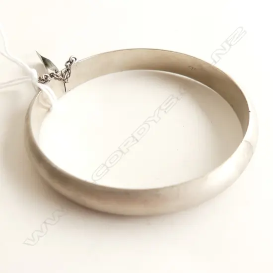 SATIN FINISH 925 SILVER HINGE BANGLE 11.7GMS