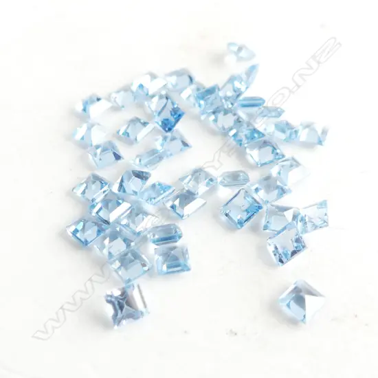 BOX SQUARE BLUE TOPAZ 