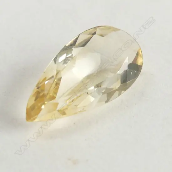 DROP SHAPED CITRINE, 5.66CT 