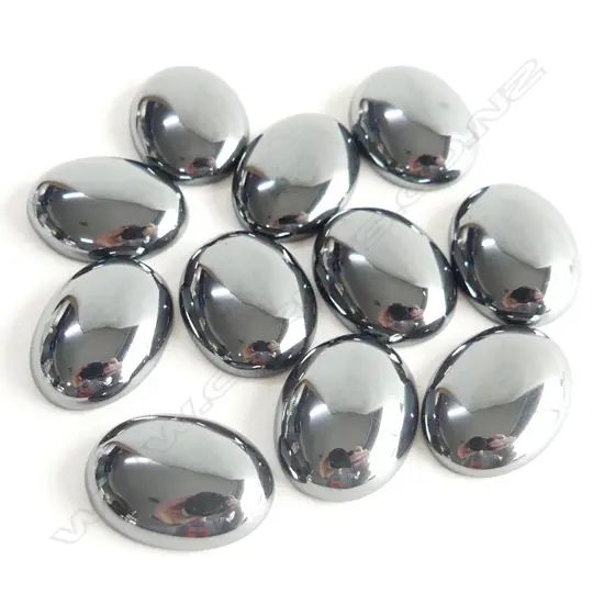 BAG HEMATITE OVAL CABOCHONS
