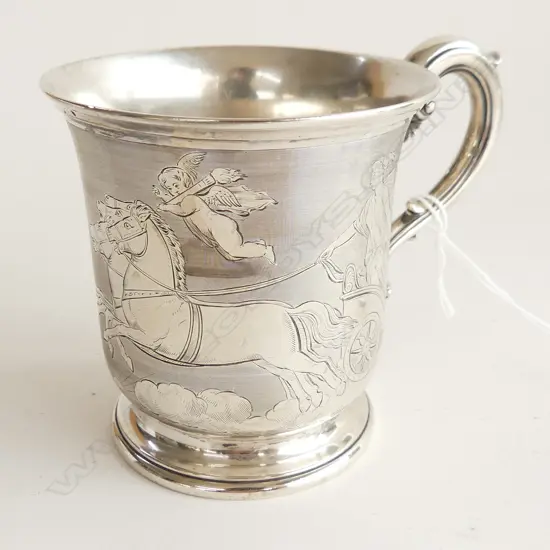 STG SILVER CHRISTENING CUP 'JUDY'; LONDON 1848 166 GRAMS