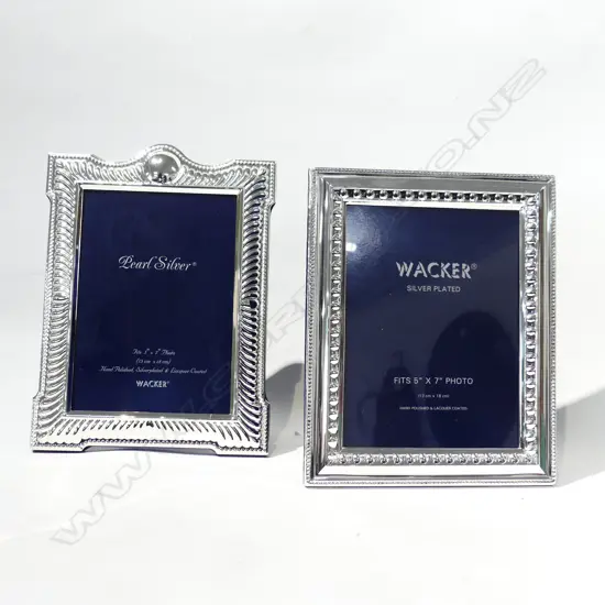 PR SILVER PLATE FRAMES  180 X 225MM - BOTH AS NEW IN BOXES