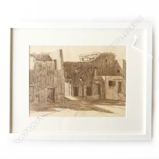 JOHN WEEKS - FRAMED MOROCCAN SKETCH 180 X 250MM