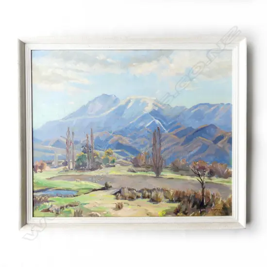 ANNE CHARMAN, MT PEEL, OIL ON BOARD 495x600mm