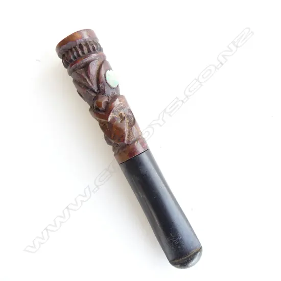 MAORI CARVED CIGARETTE HOLDER L. 73MM