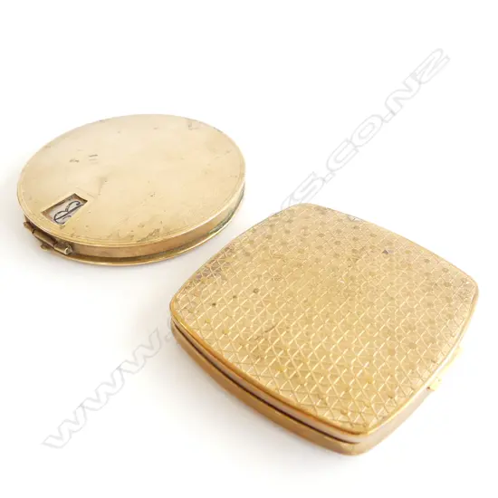 2 VINTAGE POWDER COMPACTS - ONE MINOR A/F