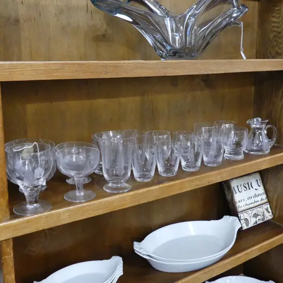 ASST. STUART CRYSTAL; WOODCHESTER / FERN PATTERN ETC