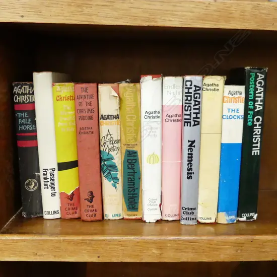 12 UK 1st ED. AGATHA CHRISTIE NOVELS - COLLINS CRIME CLUB