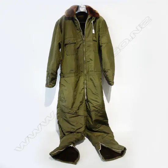 US ARMY / NAVY ONE PIECE FLYING SUIT w. ALPACA LINING SIZE 40 AS NEW