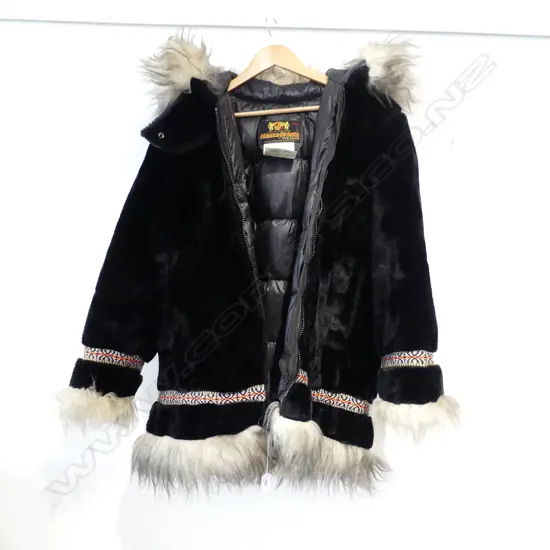 LADIES DOWN FILLED PARKA w. FAUX FUR TRIM - HANSA BRANTA BY STEARNS