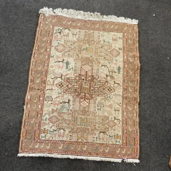 HAND KNOTTED WOOL ON COTTON TURKISH RUG 1300x1020mm