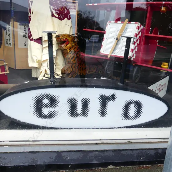 LG ILLUMINATED 'EURO' RESTAURANT SIGN L. 1440MM