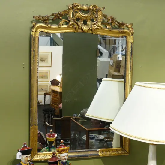 GEORGE III GILDED FRAMED MIRROR - FAULTED 940x640mm