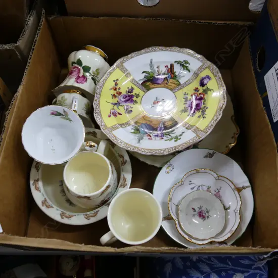 LOT ASST ROYAL ALBERT PART TEA SET R/DOULTON BUNNYKINS MIESSEN ETC