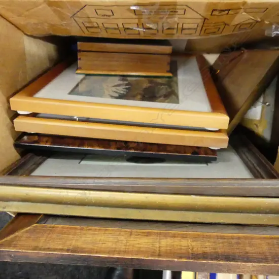 BOX LOT ASST. ARTWORKS ETC