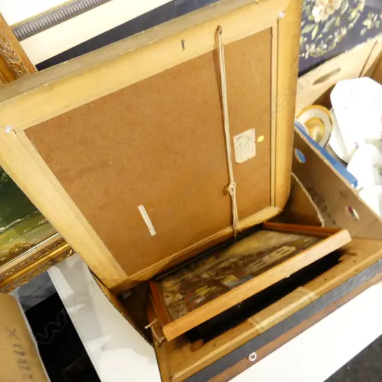 BOX LOT ASST. ARTWORKS