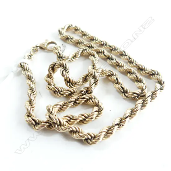 9CT GOLD ROPE CHAIN 8.9 GRAMS