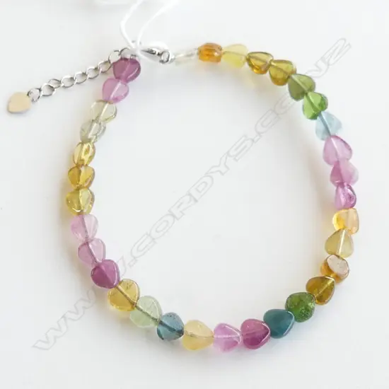 MULTI COLOURED TOURMALINE BRACELET