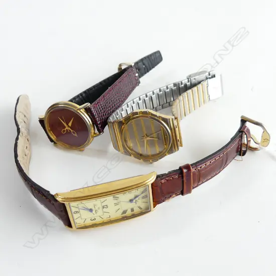 3 COPY? WATCHES; CARTIER (WORKING) PIAGET, LOUIS ARDEN