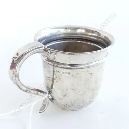 STG SILVER CHRISTENING MUG SHEFFIELD 1926 92g