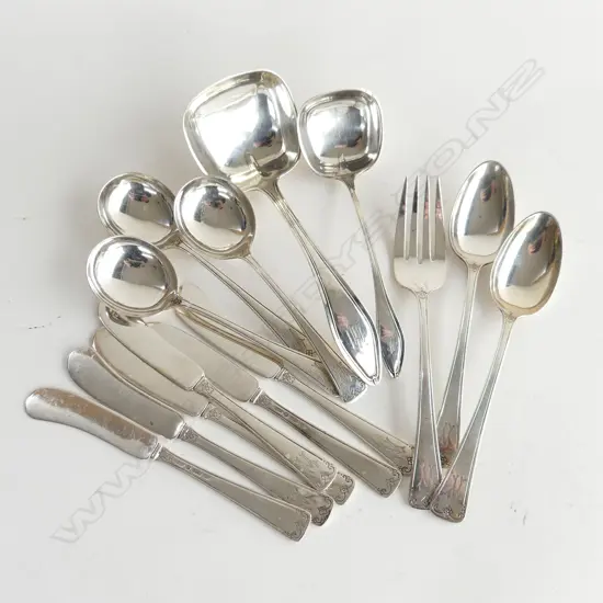 13 ASST. PCES JS&Co STERLING SILVER CUTLERY 353 GRAMS