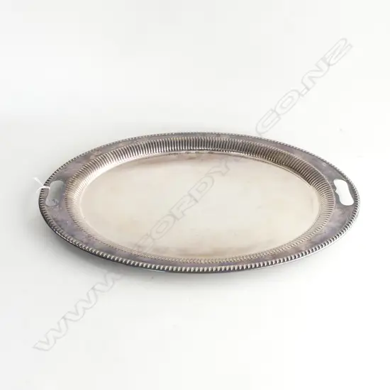 LG SILVER PLATE OVAL TRAY 560x380mm