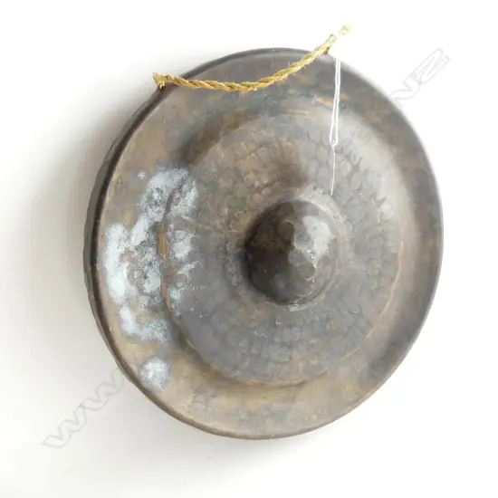 CHINESE BRONZE HANGING GONG H300MM