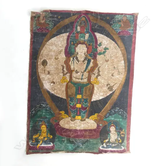 UNFRAMED TIBETIAN TONKA L600MM