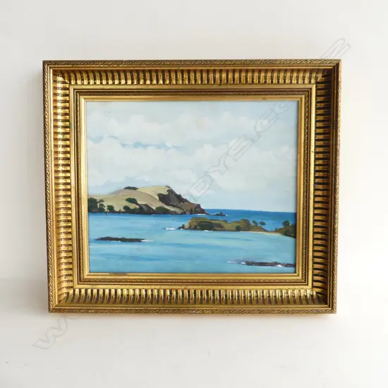 COASTAL SCENE OIL ON BOARD, JOHN LAWRENCE H.250 x 290