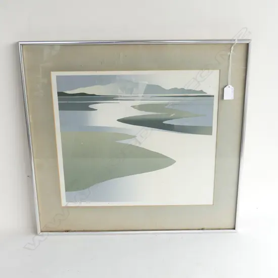 NUMBERED PRINT WAIKANAE RIVER BY MALCOLM WAR H520MM L540MM