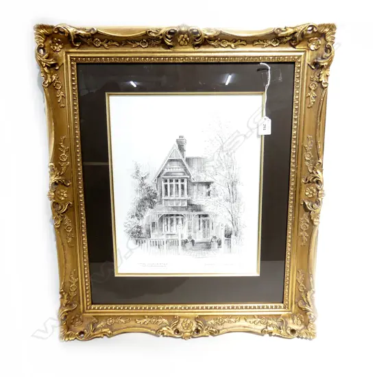 RODNEY WELLS 'THE WORCESTER OF CHRISTCHURCH' ETCHING 1996 375x300mm