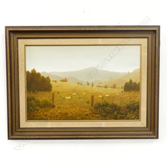 HANS BRUTSCH (NZ 1928-2014) 'TUTAMOE (NORTHLAND)' OIL ON BOARD 385x585mm