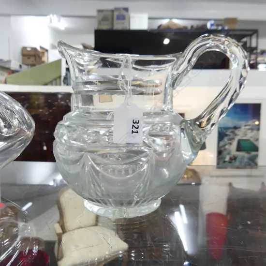 c1900 CUT CRYSTAL JUG Georgian style