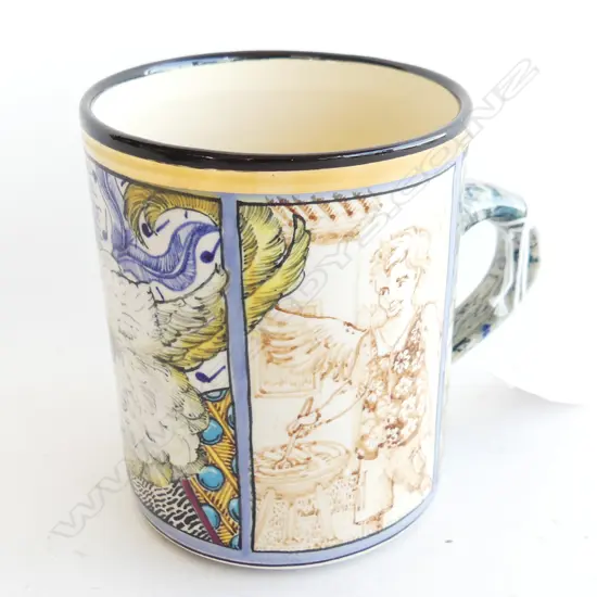 STEPHEN BOWERS (ADELAIDE) HAND PAINTED MUG H.100mm Ex. JILL MANDENO EST.